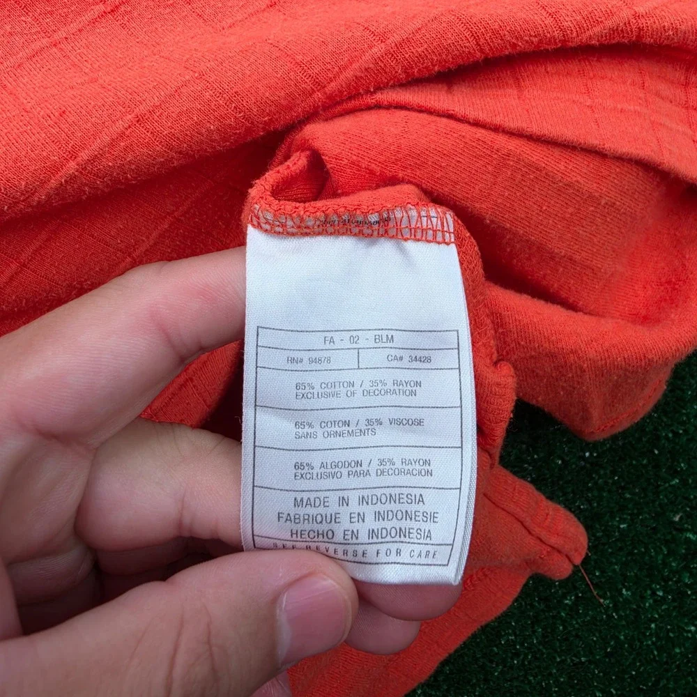 Vintage Nike Team Florida Gators Polo Shirt Mens XXL‎ Orange Grid Texture NCAA